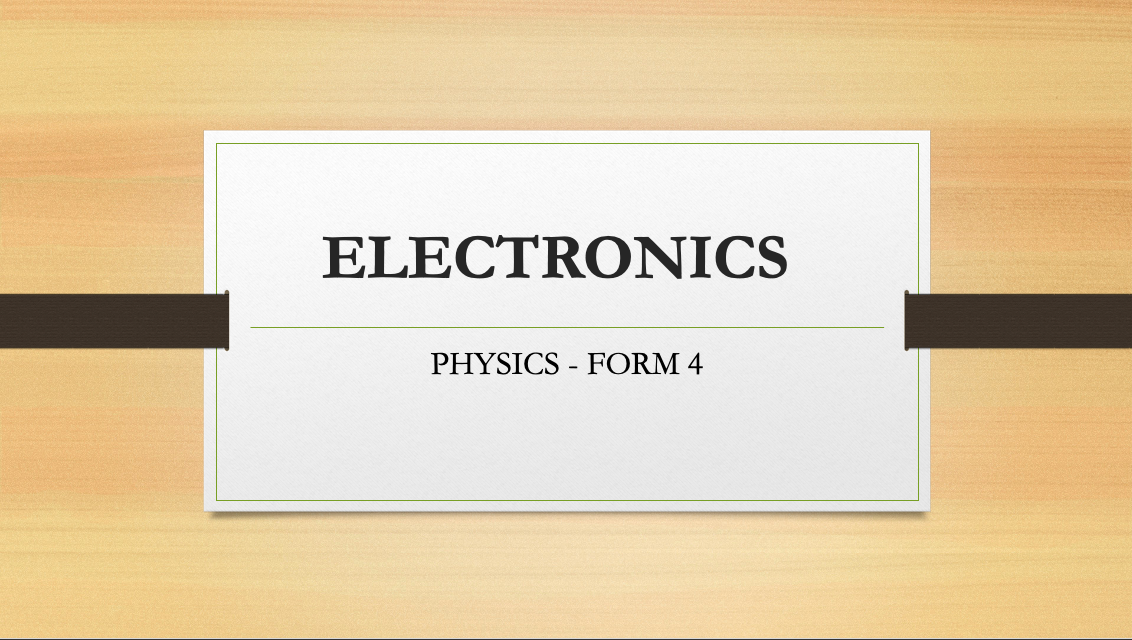 ELECTRONICS